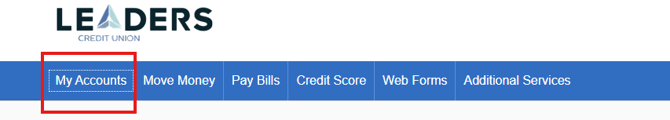 my account navigation